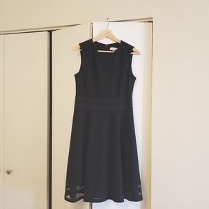 Calvin Klein Black Fit and Flare Dress Size 6